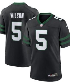 Garrett Wilson New York Jets Nike Alternate Game Jersey - Legacy Black