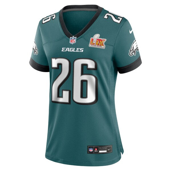 Saquon Barkley Philadelphia Eagles Nike Women's Super Bowl LIX Game Player Jersey - Midnight Green - Image 2