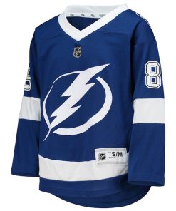 Alternative view of Nikita Kucherov Tampa Bay Lightning Youth Home Replica Player Jersey - Blue