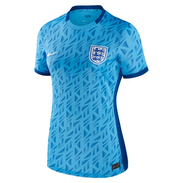 England Women's National Team Nike Women's 2023 Away Stadium Replica Jersey - Light Blue - Image 2