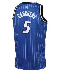 Alternative view of Paolo Banchero Orlando Magic Nike Youth Icon Edition Swingman Jersey - Blue