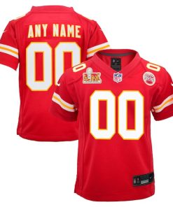 Kansas City Chiefs Nike Youth Super Bowl LIX Custom Team Game Jersey - Red