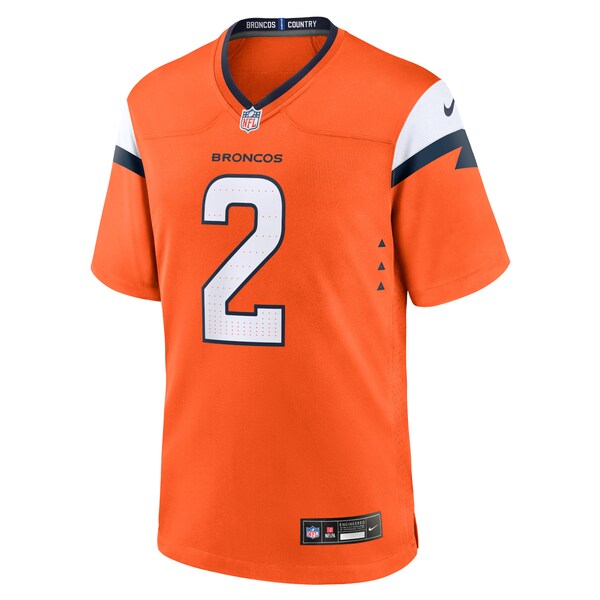 Patrick Surtain II Denver Broncos Nike Game Jersey - Orange/Navy/White - Image 3