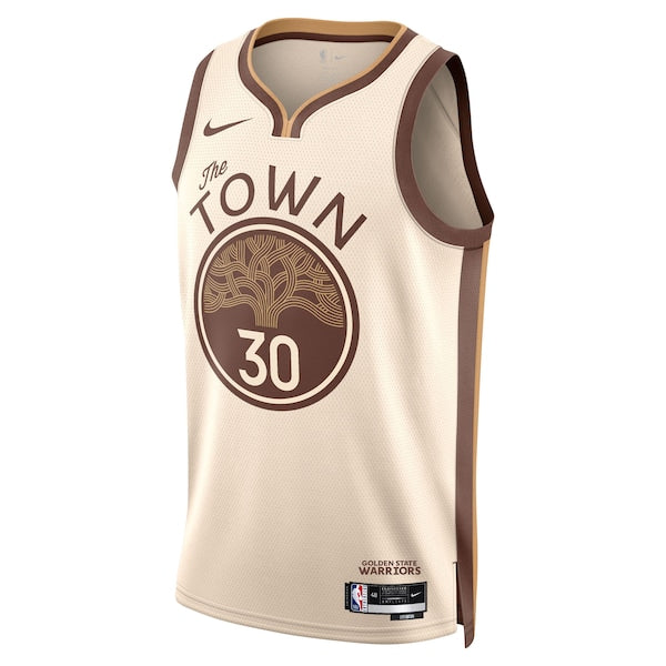Stephen Curry Golden State Warriors Nike Unisex 2025/26 Swingman Jersey - Tan - City Edition - Image 2
