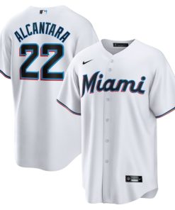 Sandy Alcantara Miami Marlins Nike  Youth Home Replica Jersey - White