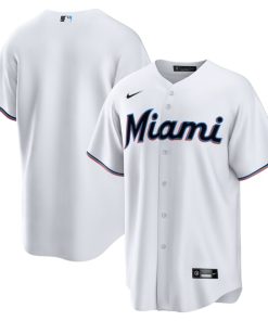 Miami Marlins Nike Home Replica Team Jersey - White