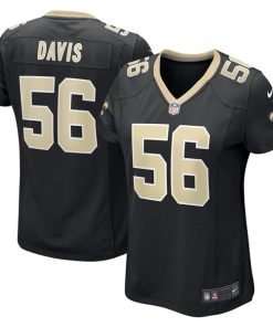 Alternative view of Demario Davis New Orleans Saints Nike Women's  Game Jersey -  Black