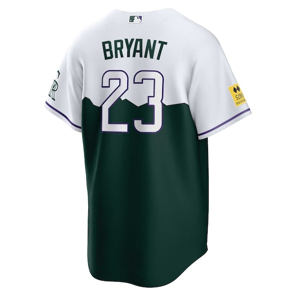 Kris Bryant Colorado Rockies Nike 2022 City Connect Replica Player Jersey - Green - Image 3