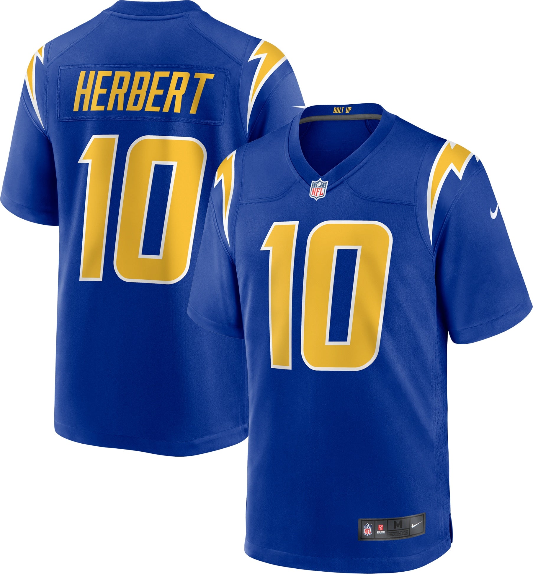 Justin Herbert Los Angeles Chargers Nike Alternate Game Jersey - Navy/Royal/White - Image 5