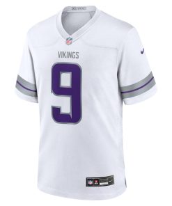 Alternative view of J.J. McCarthy Minnesota Vikings Nike Alternate Game Player Jersey - White