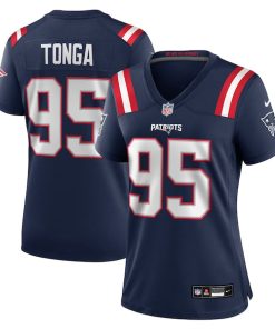 Khyiris Tonga New England Patriots Nike Women's Team Game Jersey -  Navy