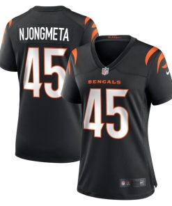 Alternative view of Maema Njongmeta Cincinnati Bengals Nike Women's  Game Jersey -  Black