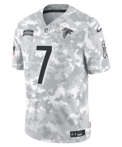 Alternative view of Bijan Robinson Atlanta Falcons Nike 2024 Salute to Service Limited Jersey - Arctic Camo