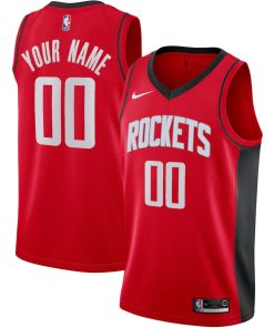 Houston Rockets Nike Custom Swingman Jersey - Icon Edition - Red