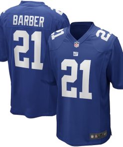 Tiki Barber New York Giants Nike Game Retired Player Jersey - Royal