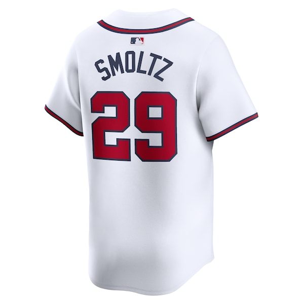 John Smoltz Atlanta Braves Nike Home Limited Player Jersey - White - Image 3
