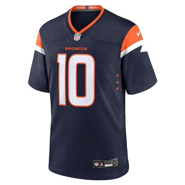 Bo Nix Denver Broncos Nike Alternate Game Jersey - Navy - Image 3