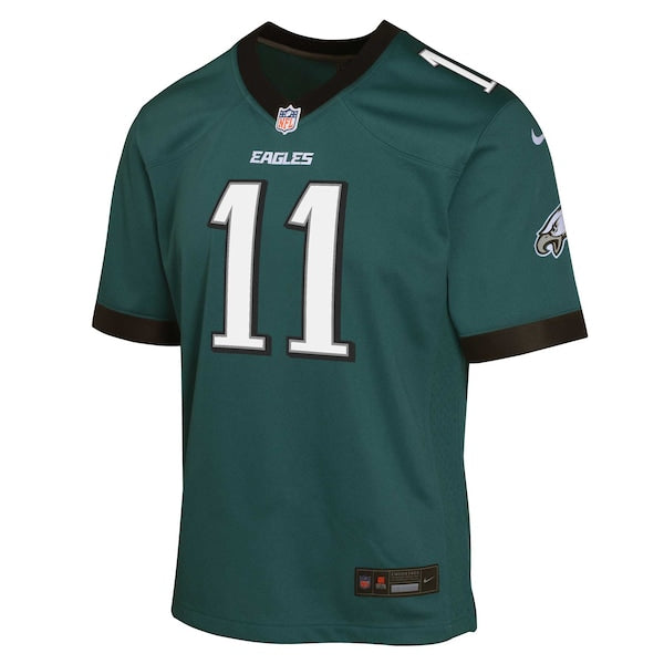 A.J. Brown Philadelphia Eagles Nike Youth Game Jersey - Midnight Green - Image 3