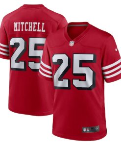 Elijah Mitchell San Francisco 49ers Nike Alternate Team Game Jersey - Scarlet