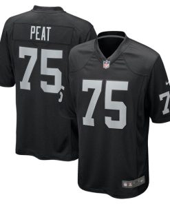 Andrus Peat Las Vegas Raiders Nike Team Game Jersey -  Black