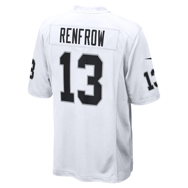 Hunter Renfrow Las Vegas Raiders Nike Game Player Jersey - White/Black - Image 4