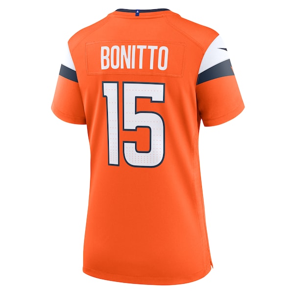 Nik Bonitto Denver Broncos Nike Women's Team Game Jersey - Orange - Image 3