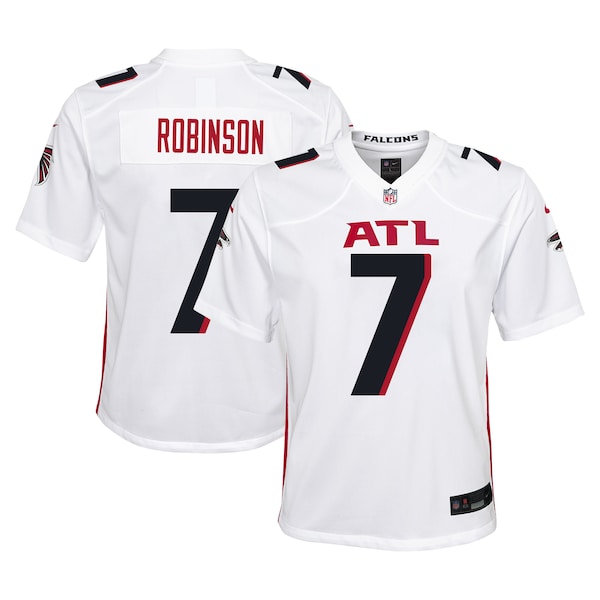 Bijan Robinson Atlanta Falcons Nike Youth Player Game Jersey - White - Image 2