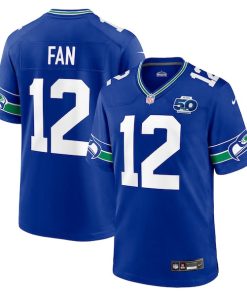 12s Seattle Seahawks Nike Alternate 50th Season Game Jersey - Royal