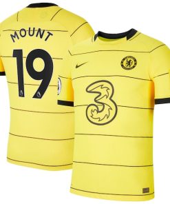 Mason Mount Chelsea Nike 2021/22 Away Vapor Match Player Jersey - Yellow