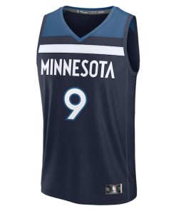 Alternative view of Nickeil Alexander-Walker Minnesota Timberwolves  Fast Break Replica Player Jersey - Icon Edition - Navy