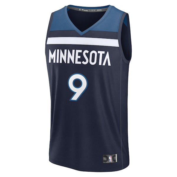 Nickeil Alexander-Walker Minnesota Timberwolves Fast Break Replica Player Jersey - Icon Edition - Navy - Image 2