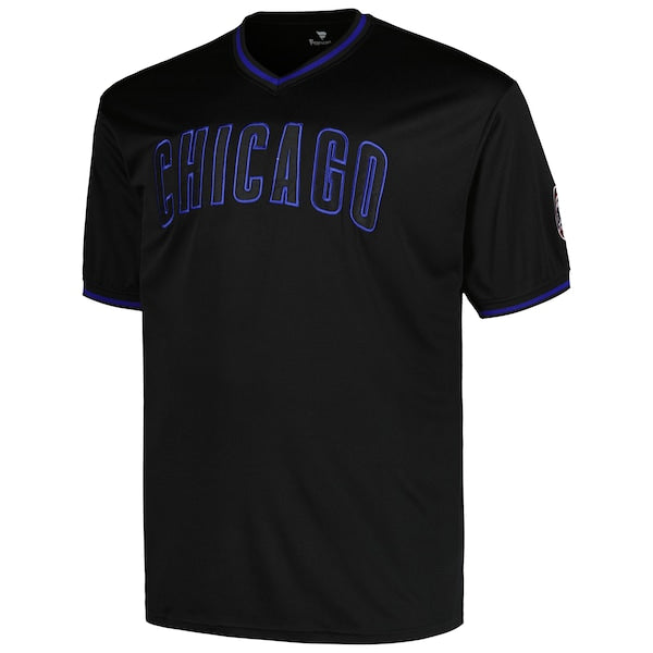 Chicago Cubs Profile Big & Tall Pop Fashion Jersey - Black - Image 2