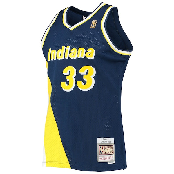 Antonio Davis Indiana Pacers 1996/97 Hardwood Classics Swingman Jersey - Navy - Image 2