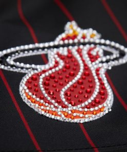 Alternative view of Dwyane Wade Miami Heat  x DANNIJO Women's Cropped Football Fashion Jersey - Black