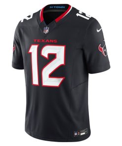 Alternative view of Nico Collins Houston Texans Nike Team Vapor F.U.S.E. Limited Jersey - Navy