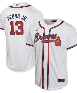 Ronald Acu?a Jr. Atlanta Braves Nike Youth Home Game Player Jersey - White