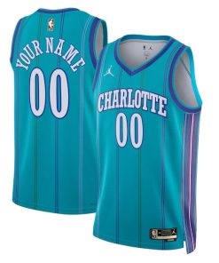 Charlotte Hornets Jordan Brand Unisex 2023/24 Custom Swingman Jersey - Classic Edition - Teal