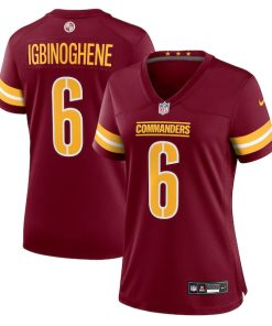 Noah Igbinoghene Washington Commanders Nike Women's Team Game Jersey -  Burgundy
