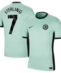 Raheem Sterling Chelsea Nike 2023/24 Third Stadium Replica Player Jersey - Mint/Blue/Navy