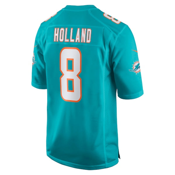 Jevon Holland Miami Dolphins Nike Game Player Jersey - Aqua - Image 3