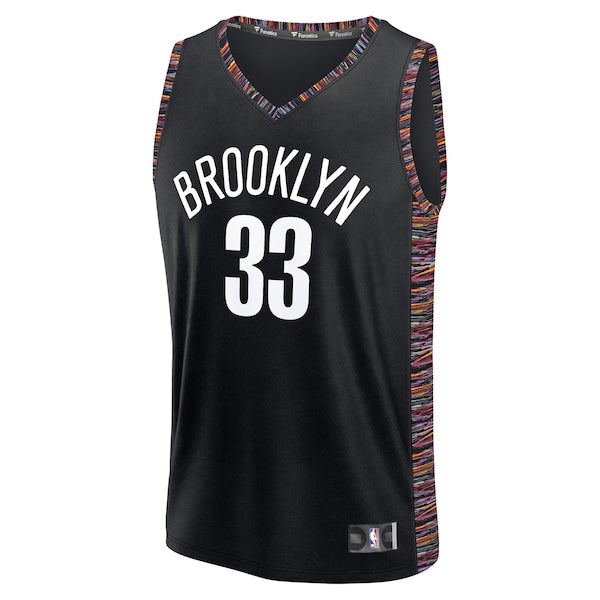 Nic Claxton Brooklyn Nets Youth 2025/26 City Edition Fastbreak Jersey - Black - Image 2