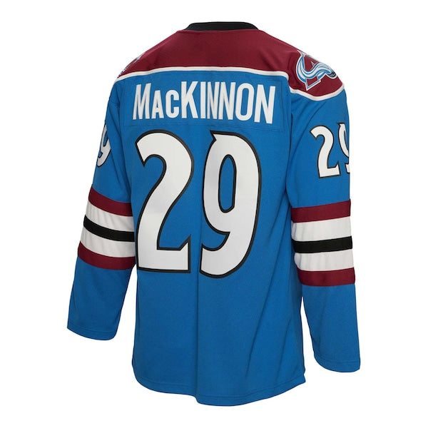 Nathan MacKinnon Colorado Avalanche 2013/14 Blue Line Player Jersey - Blue - Image 3