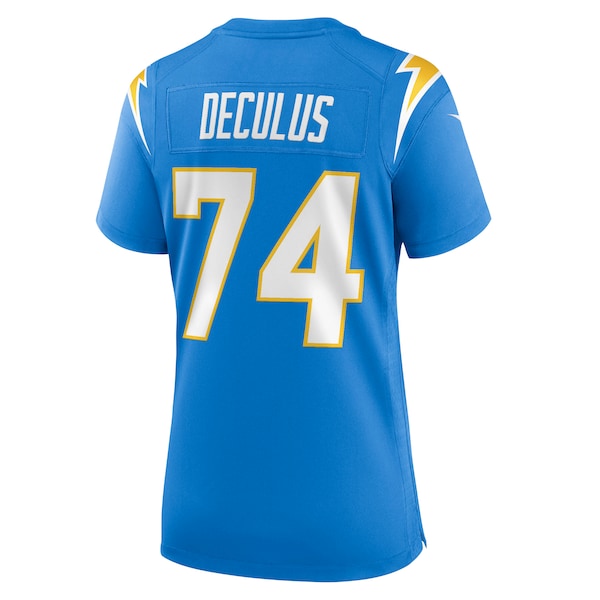 Austin Deculus Los Angeles Chargers Nike Women's Team Game Jersey - Powder Blue - Image 3