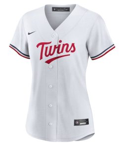 Alternative view of Minnesota Twins Nike Women's #1 Bride Home Replica Jersey - White