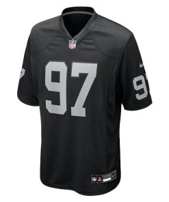 Alternative view of Tonka Hemingway Las Vegas Raiders Nike Team Game Jersey -  Black