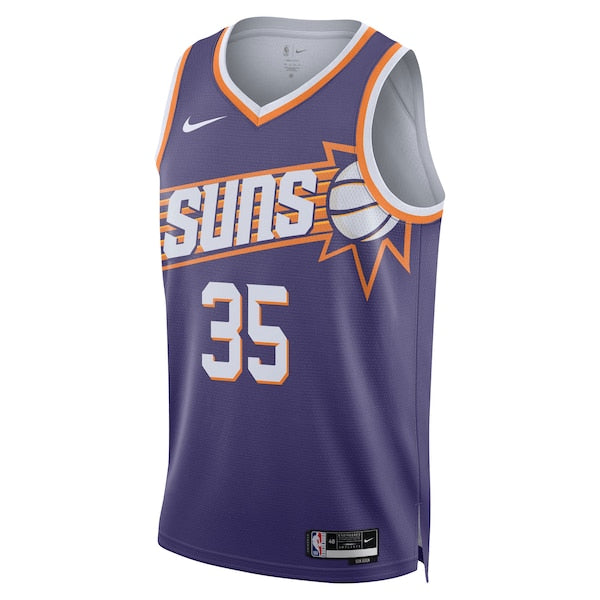Kevin Durant Phoenix Suns Nike Unisex Swingman Jersey - Icon Edition - Purple/White - Image 3
