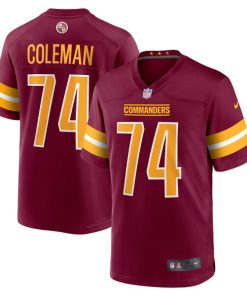Alternative view of Brandon Coleman Washington Commanders Nike  Game Jersey -  Burgundy