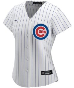 Alternative view of Chicago Cubs Nike Women's Home Replica Custom Jersey - White