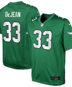 Cooper DeJean Philadelphia Eagles Nike Youth Alternate Game Jersey - Kelly Green/Green