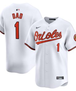 Baltimore Orioles Nike #1 Dad Home Limited Jersey - White